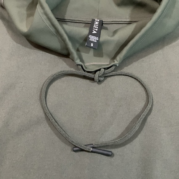 Athleta HERMOSA MOCK NECK Mountain Olive Green SWEATSHIRT size S - Picture 12 of 16